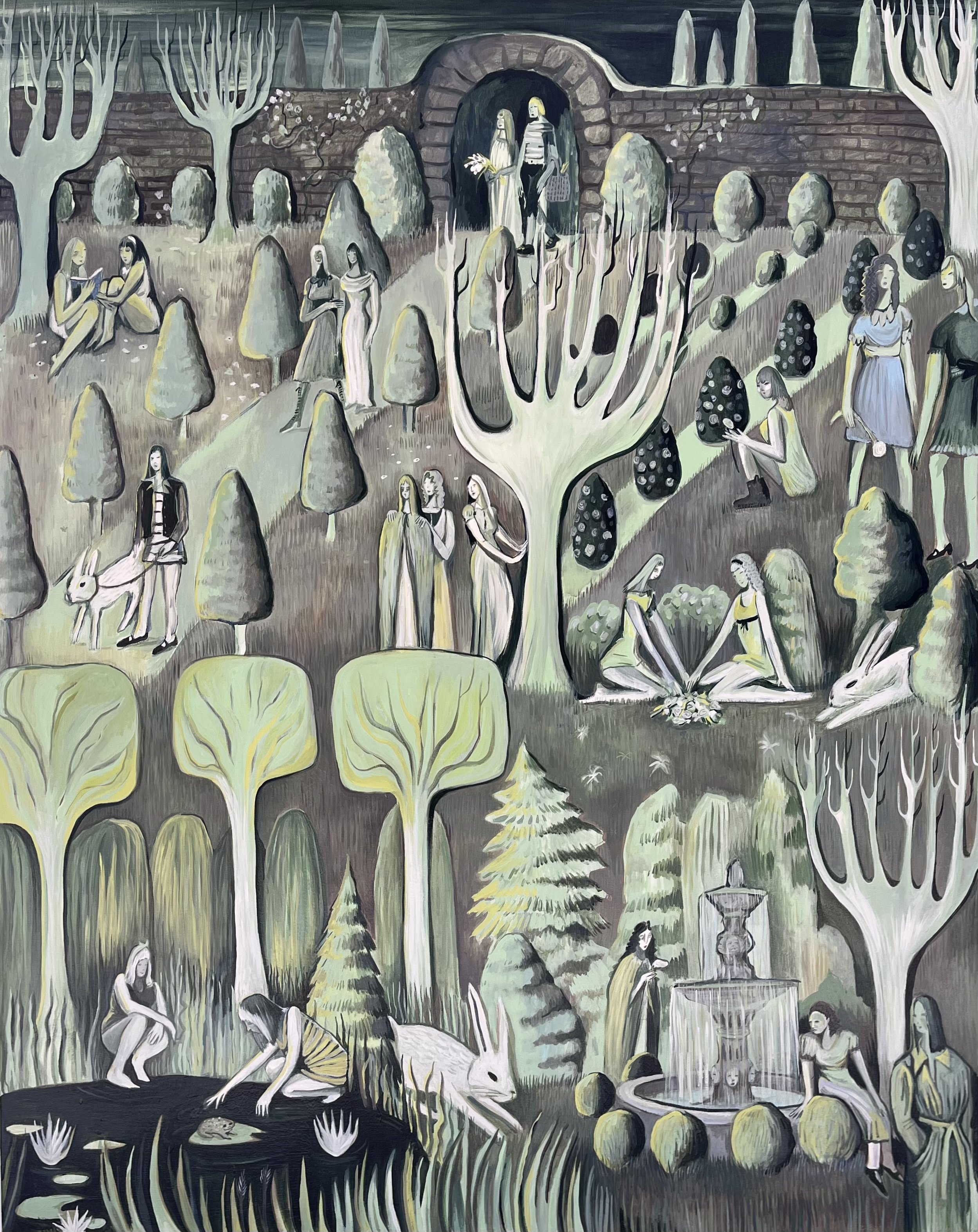 Midnight Garden, 2026 | acrylic on canvas | 60x48 inches