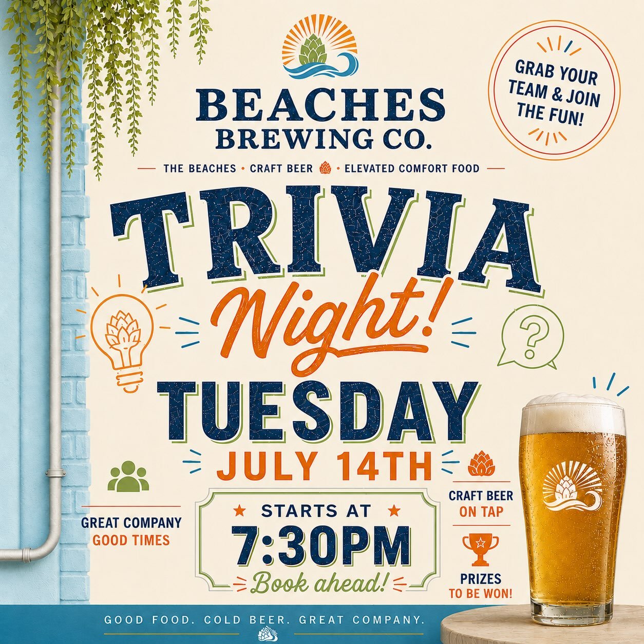 Don&rsquo;t forget about trivia tomorrow night! Book at 647-492-3224!
