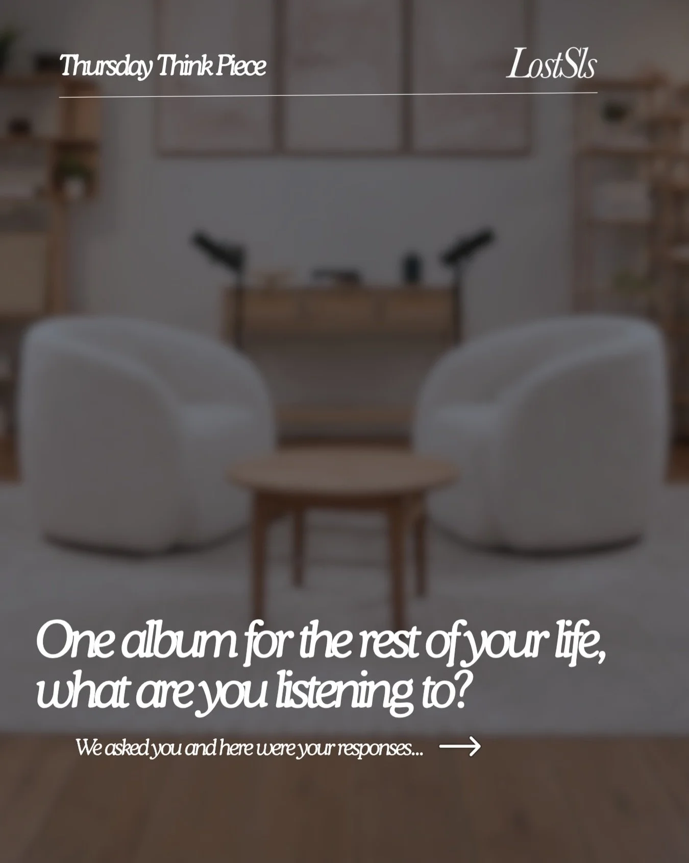 If you could only listen to one album the rest of your life what would it be? These were your responses.

Doing these every week in our broadcast channel💡