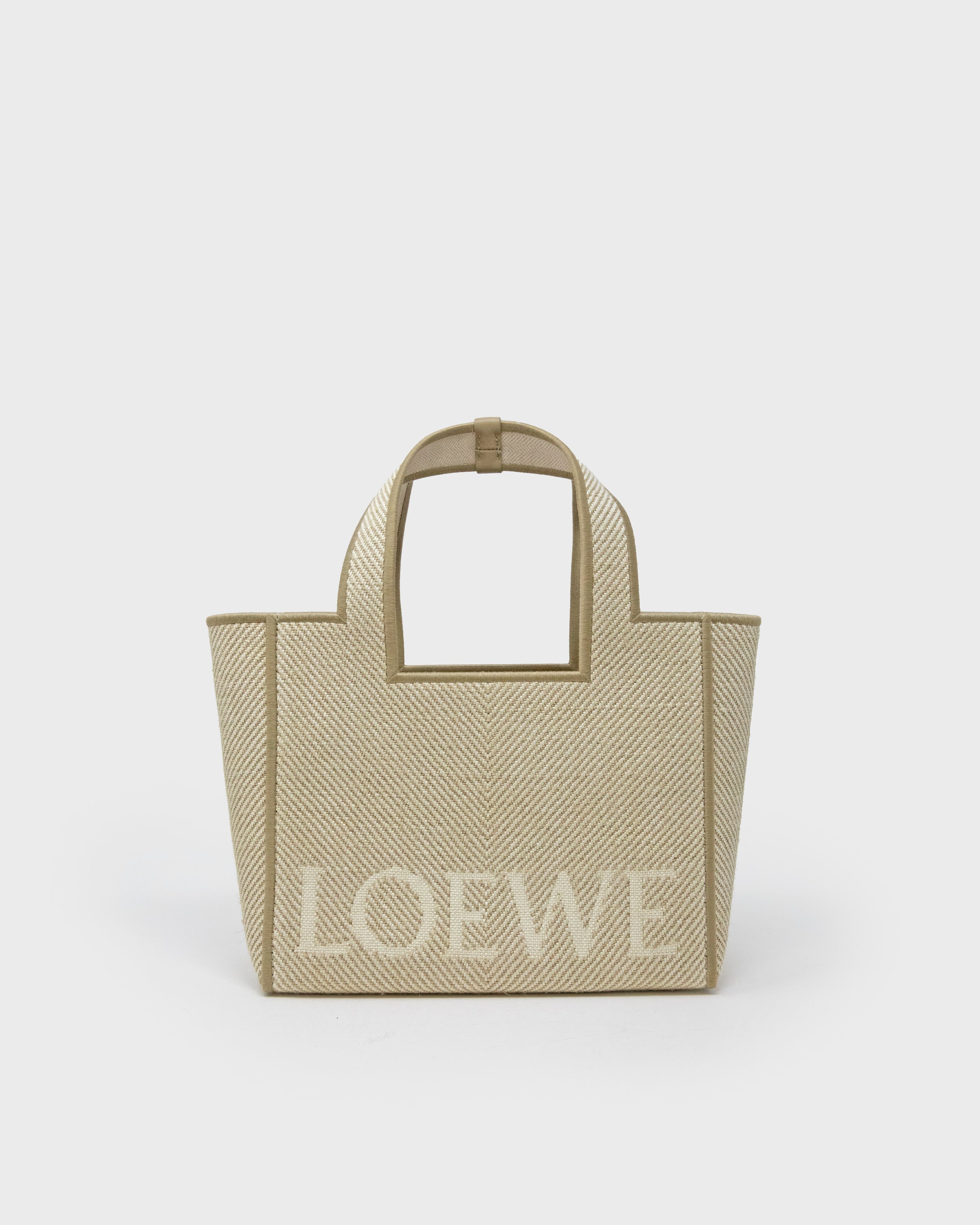 Loewe Canvas Small Font Tote BOTLO255-840-0 [1].jpg