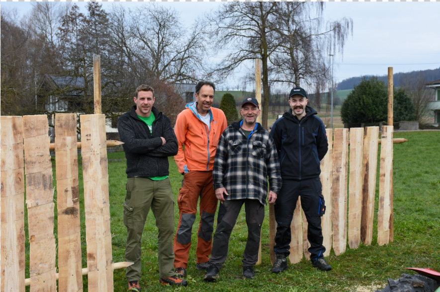 Erster Testlauf Bau