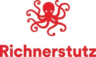 Roter Oktopus und der Text "Richnerstutz"