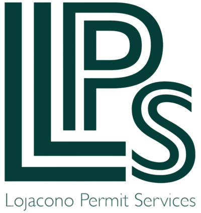 Logo von LoJcono Permitt Services mit den Buchstaben L, P, S und dem Firmennamen darunter.