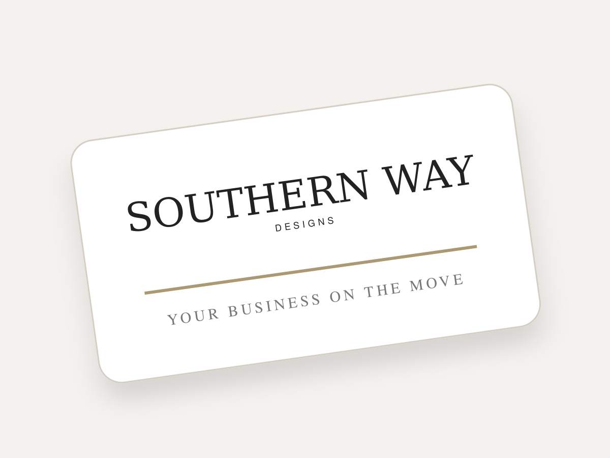 Illustrative Southern Way Designs Vehicle Magnets mockup
