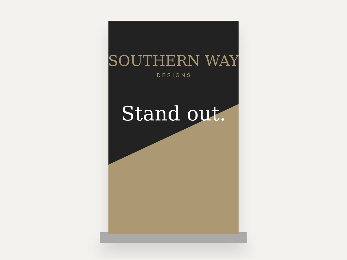 Illustrative Southern Way Designs Retractable Banners mockup