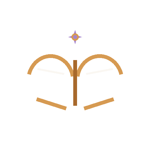 Open book icon representing free teachings, the Journal, and the Free Library.
