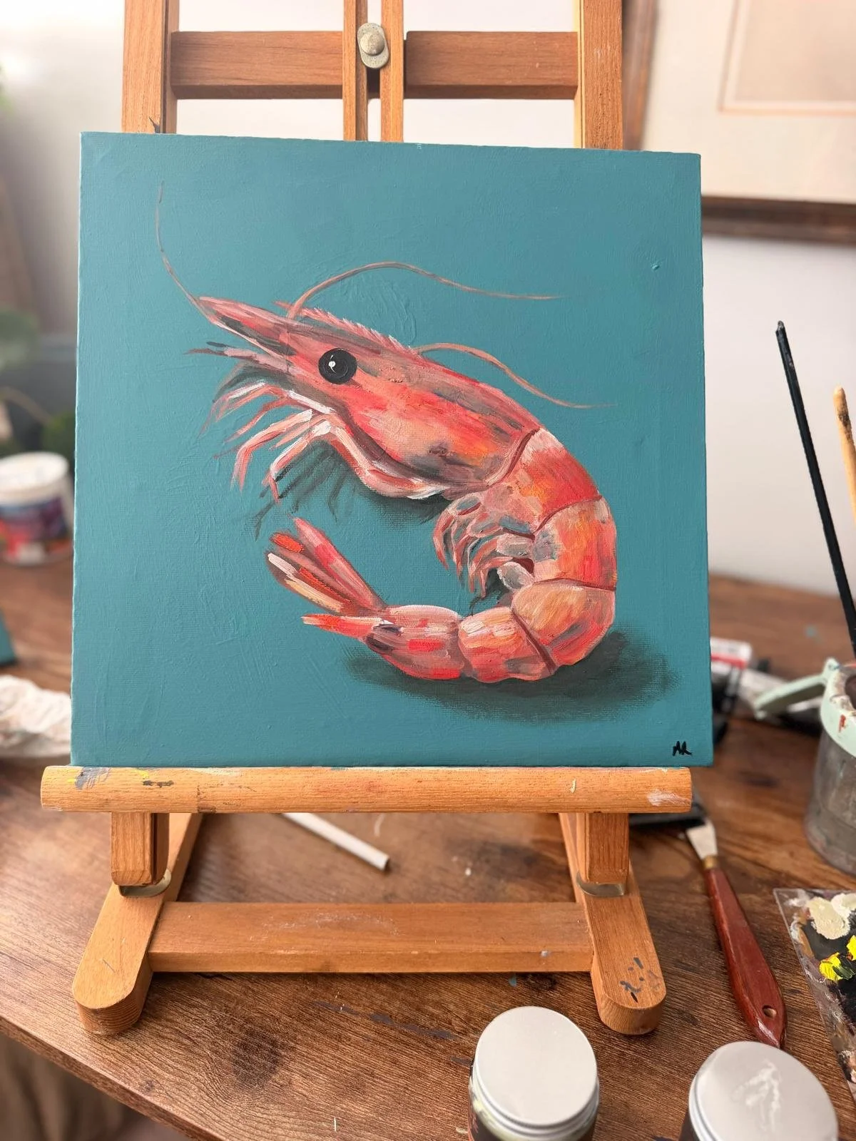 Prawn - Oil on Canvas