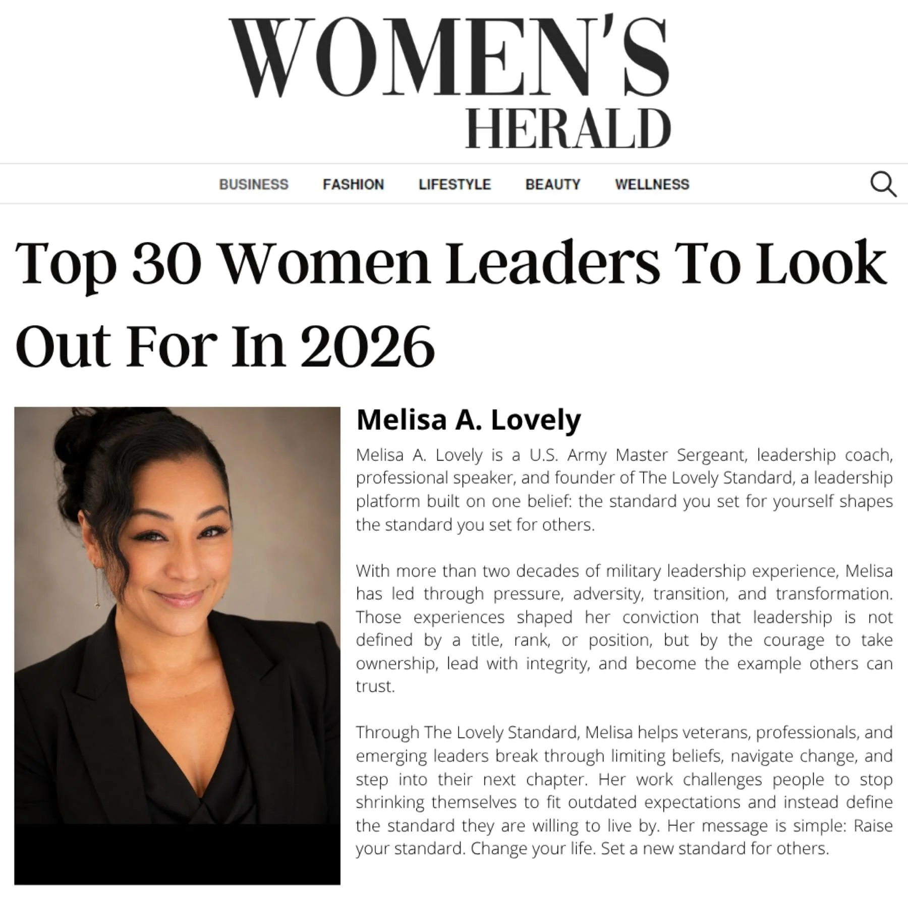 Womens Herald - Stories of Ambition, resilience and meaningful leadership