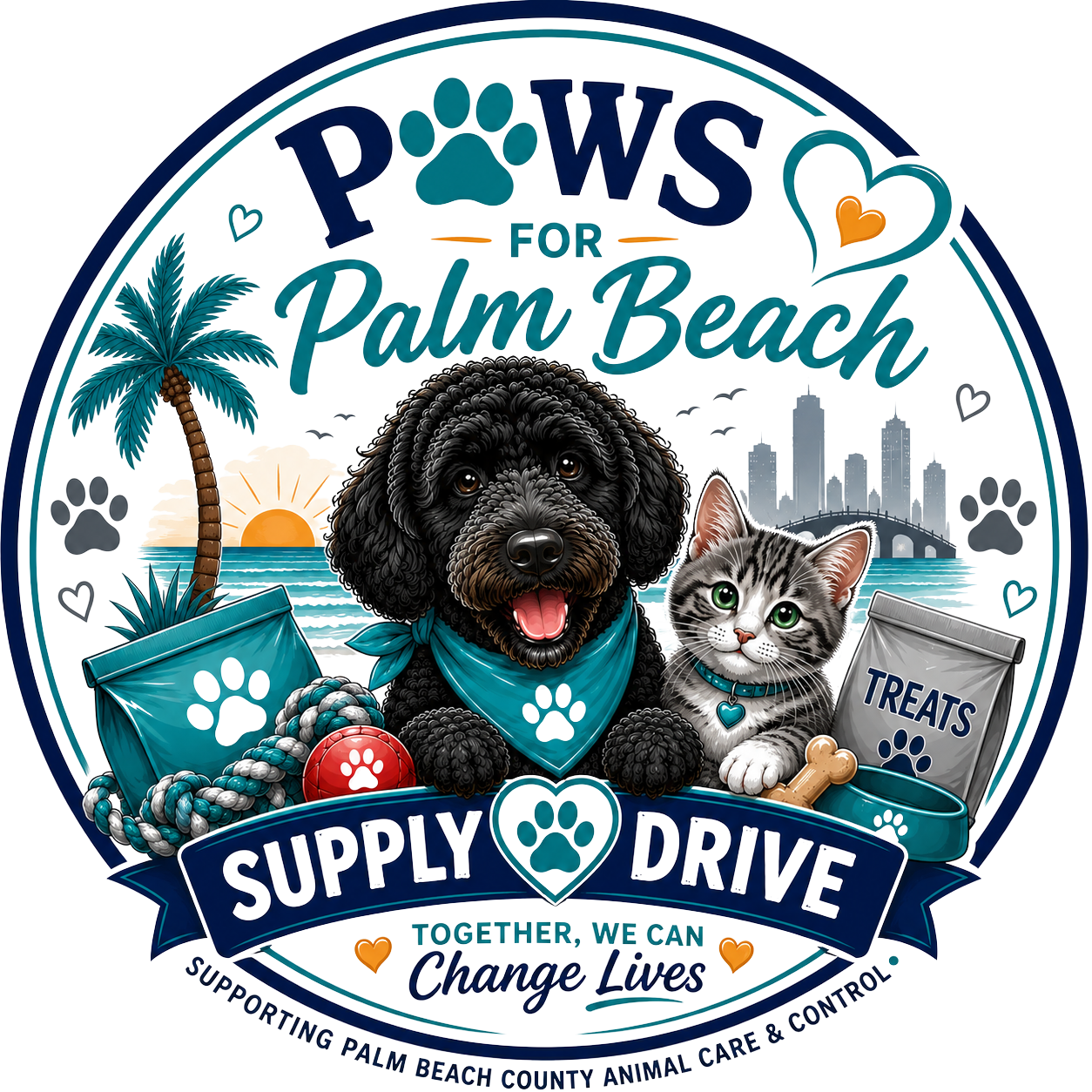 Paws for Palm Beach - Service project supporting the Palm Beach County Animal Care and Control 