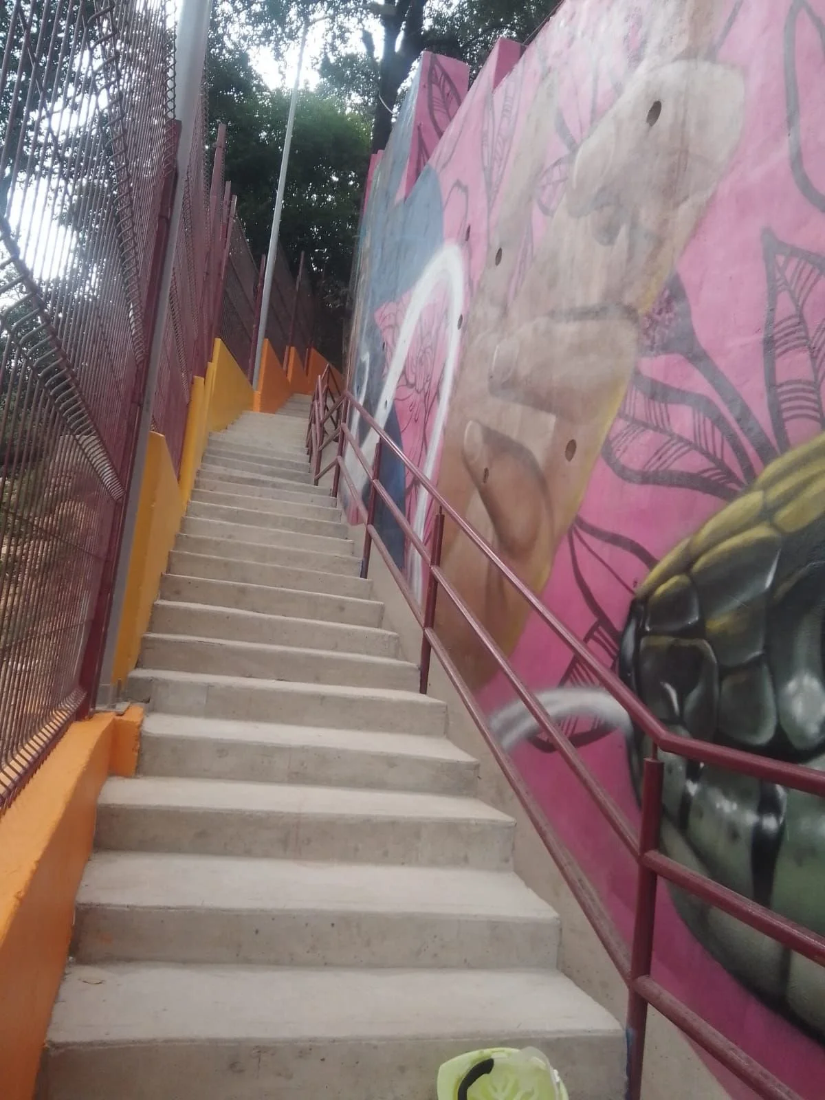 Escalones y muro de contención magdalena contreras