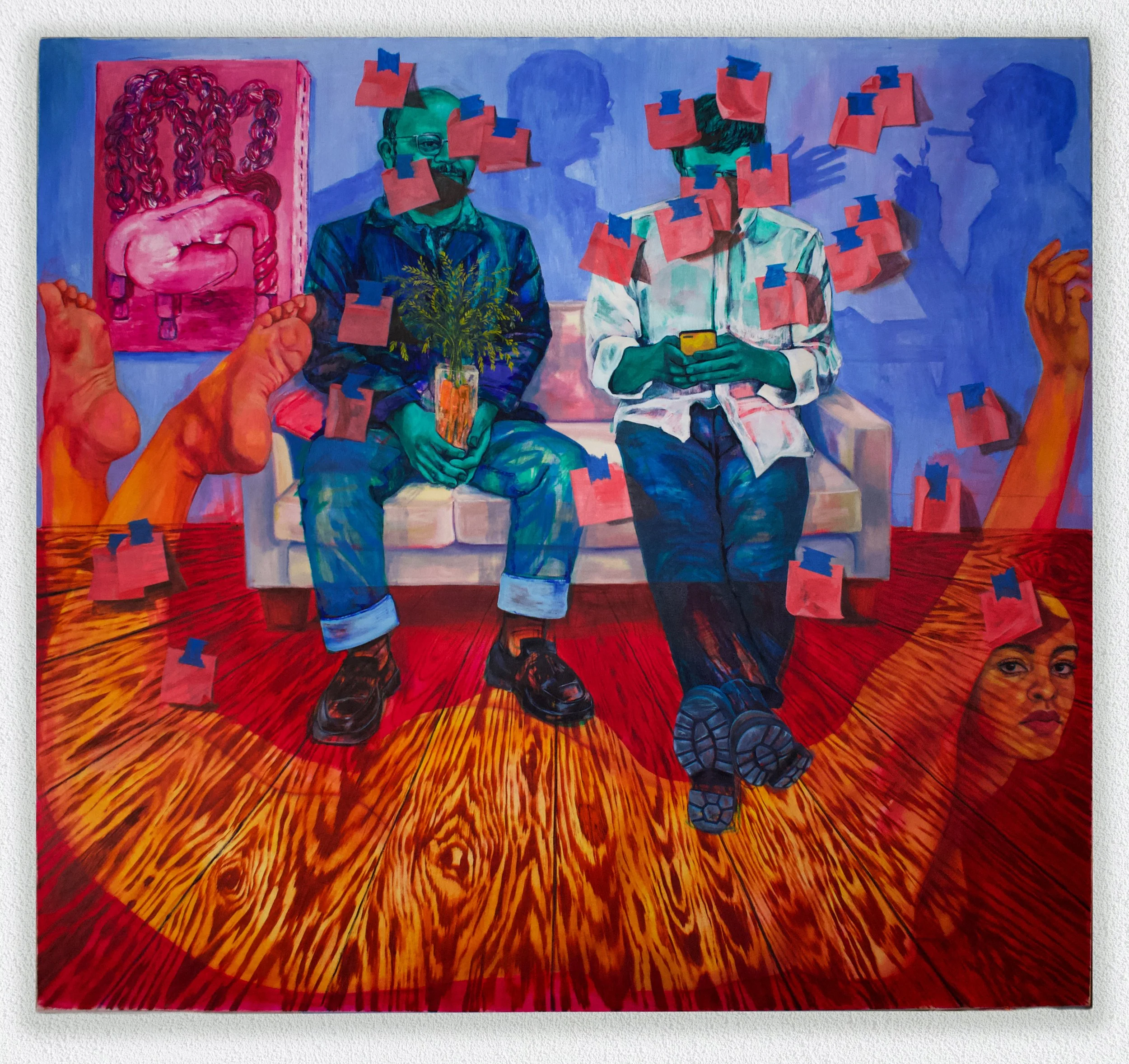   Office Wear (and Tear)   2022 | Oil on canvas 
66 x 72 inches