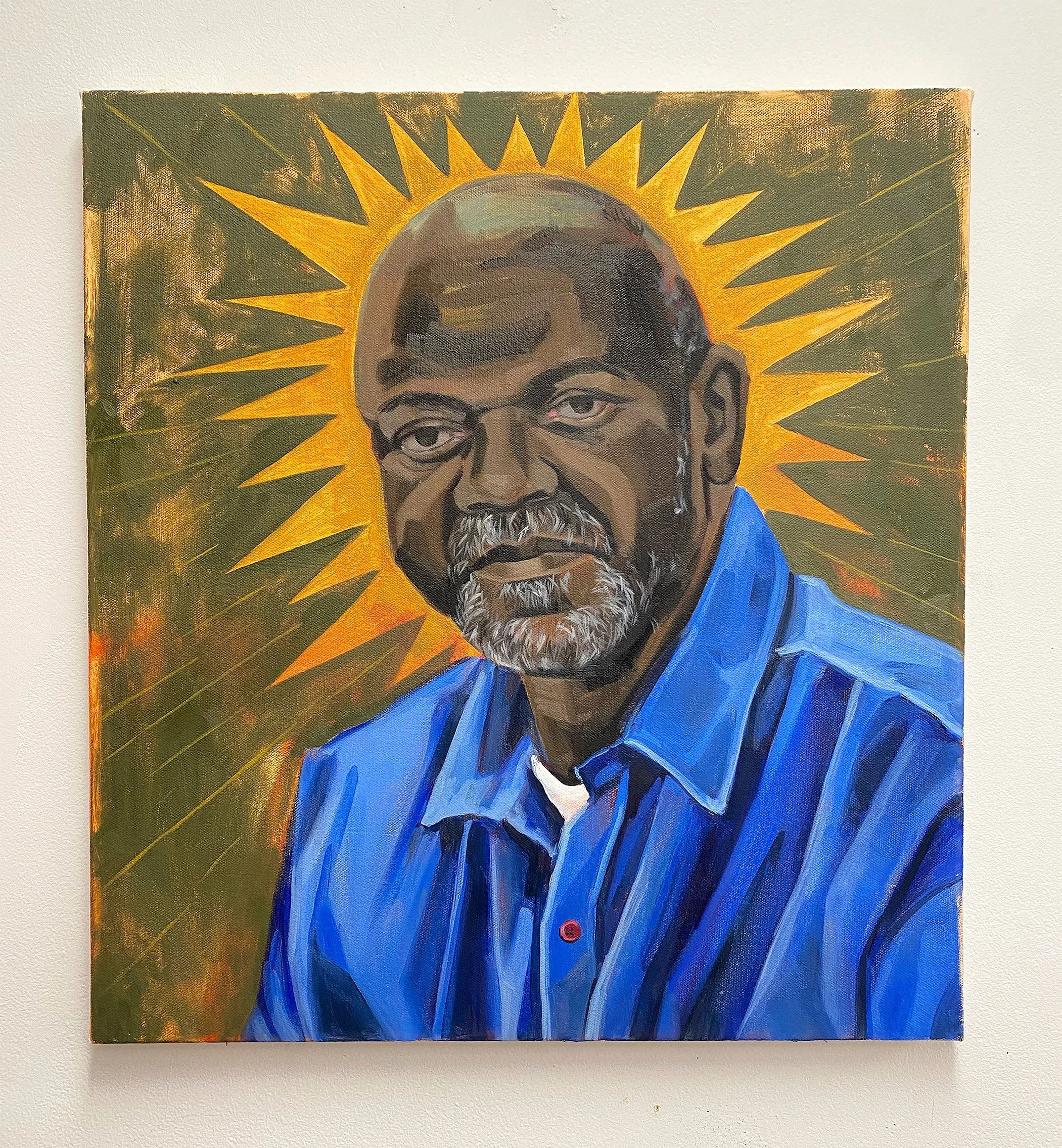   A Portrait of the Artist as His Actual Self     2026 
| Oil on canvas
22 x 20 inches