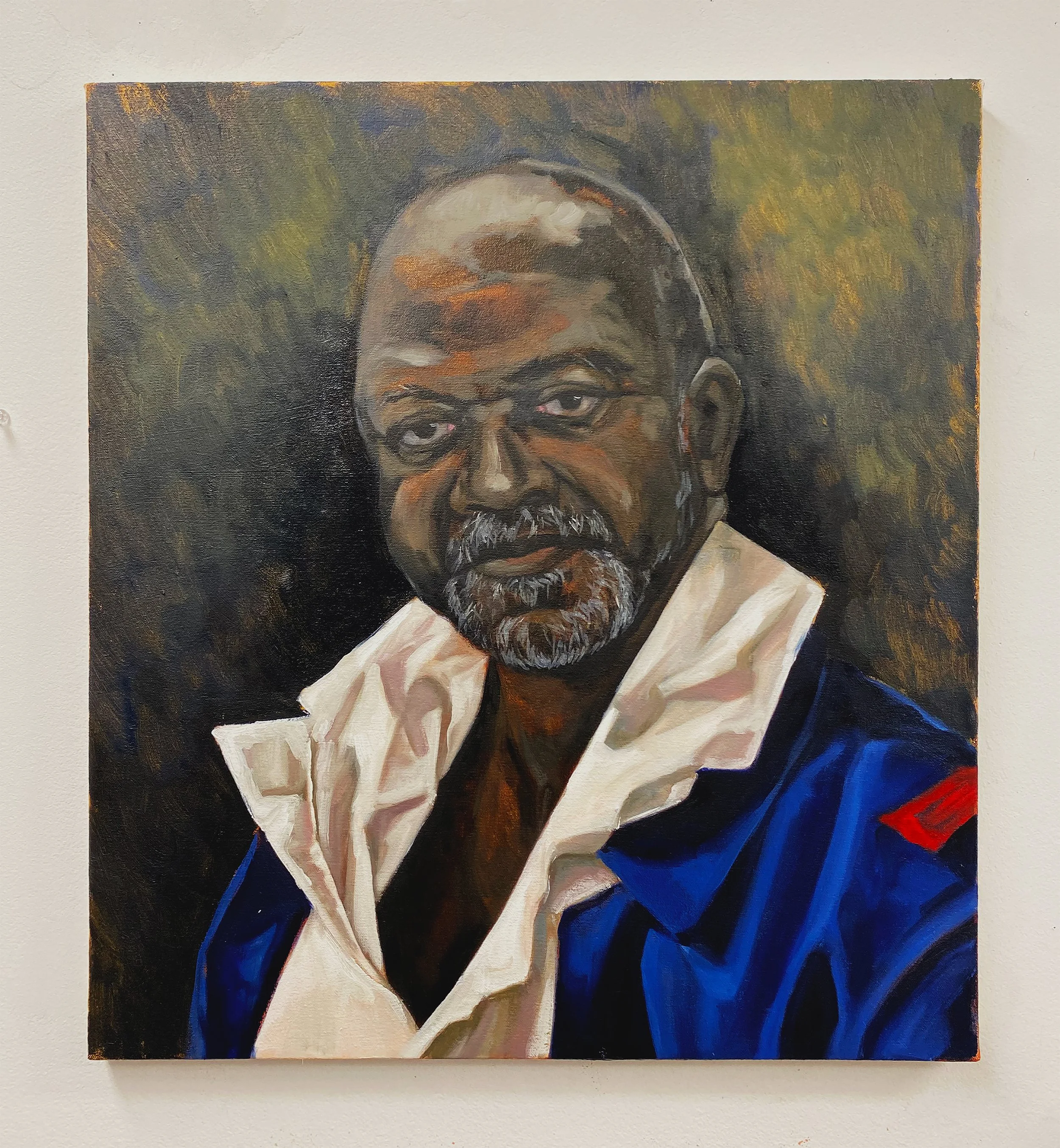   A Portrait of the Artist as His Ideal Self     2026 
| Oil on canvas
22 x 20 inches