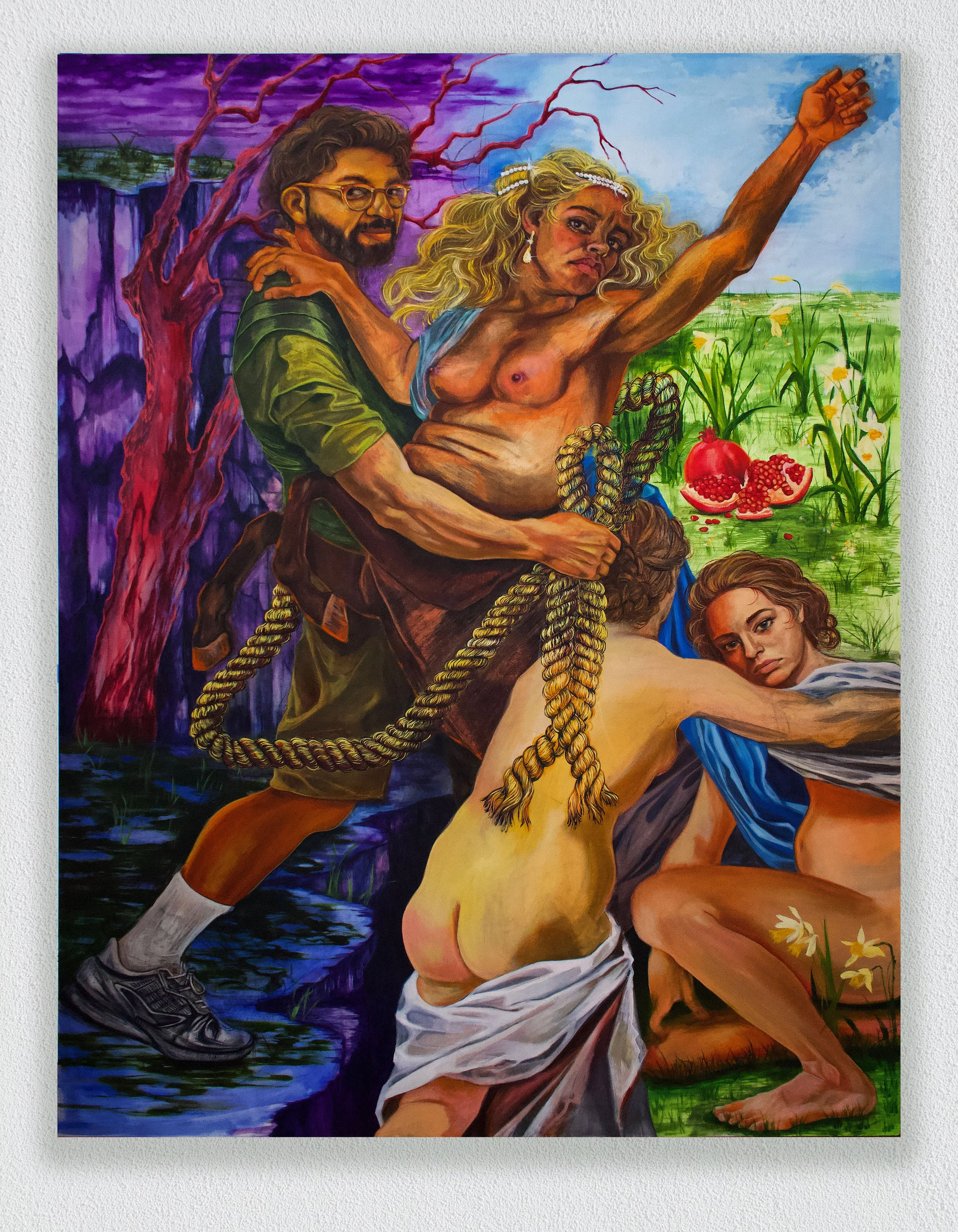   Dance of Persephone   2022 | Oil on canvas 
72 x 54 inches