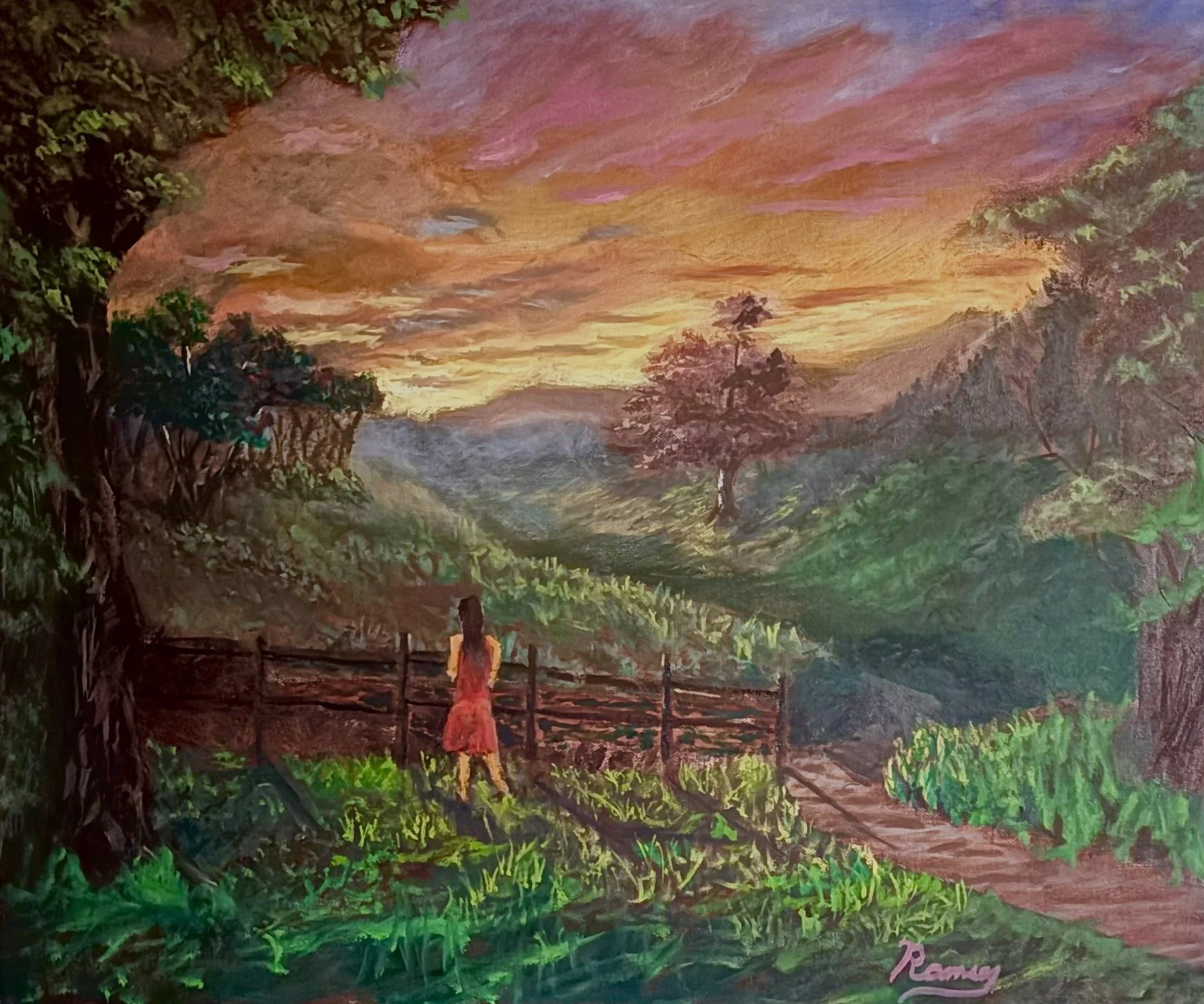 A moment. framed fine art print.