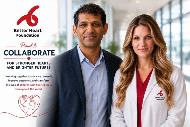 Dr. Musthafa Janeel and Maggie Lyn Higdon of Better Heart Foundation USA.