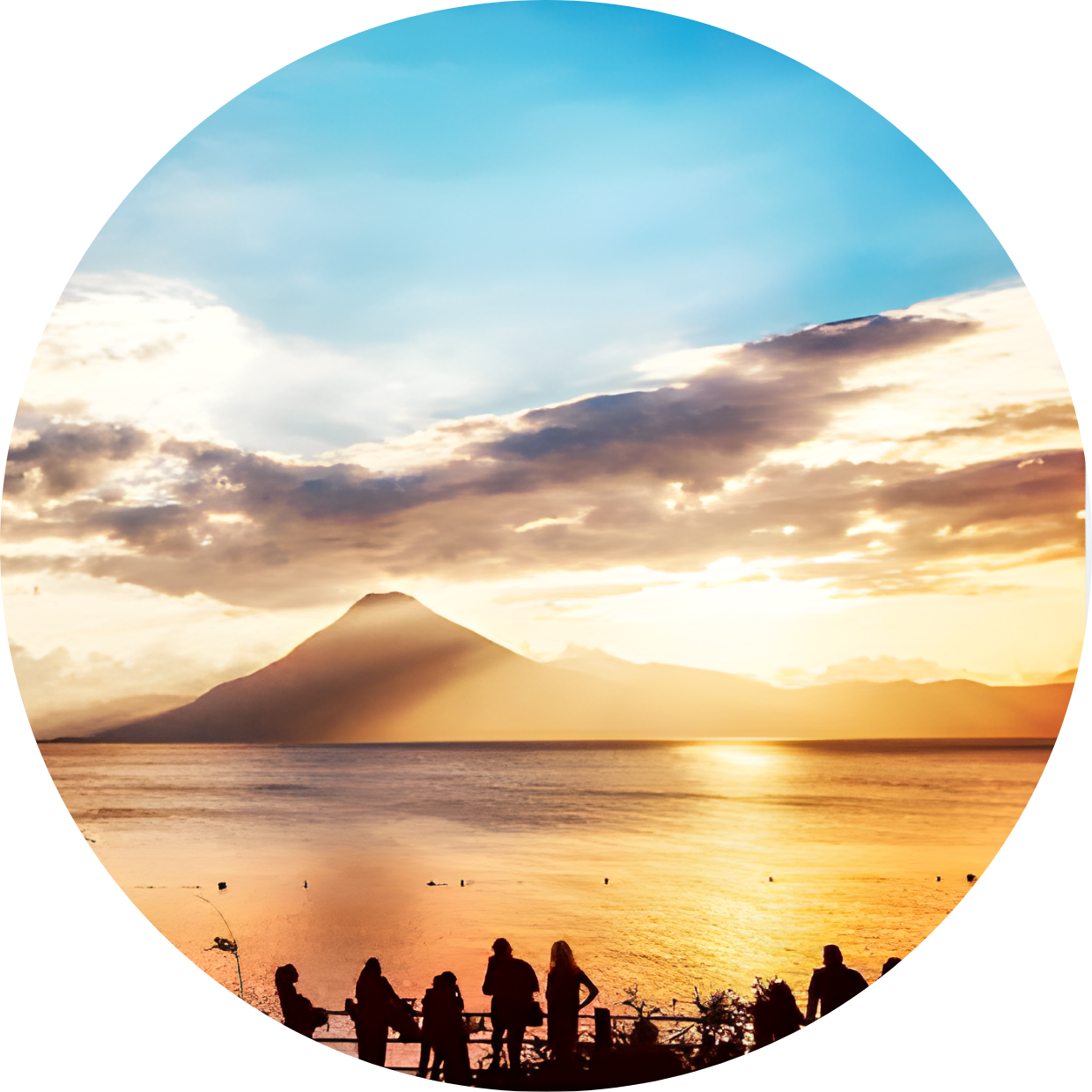 Sunset at Lake Atitlan, Guatemala