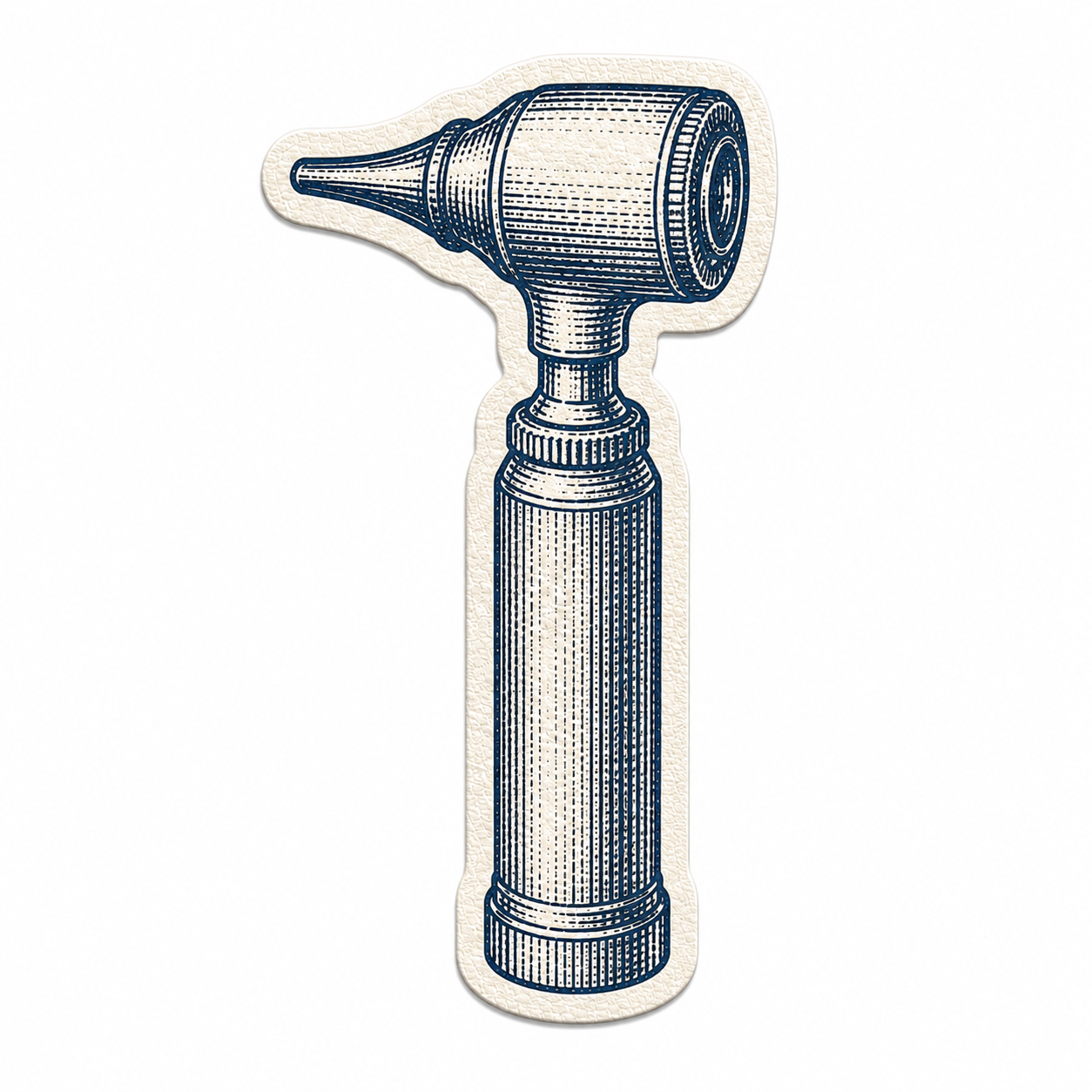 Illustration of a vintage hairdryer.