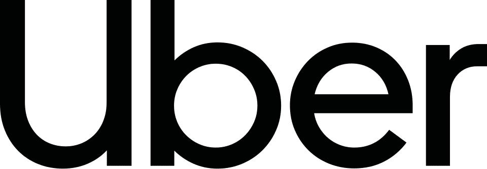 Close-up of the Uber logo in black text on a white background.