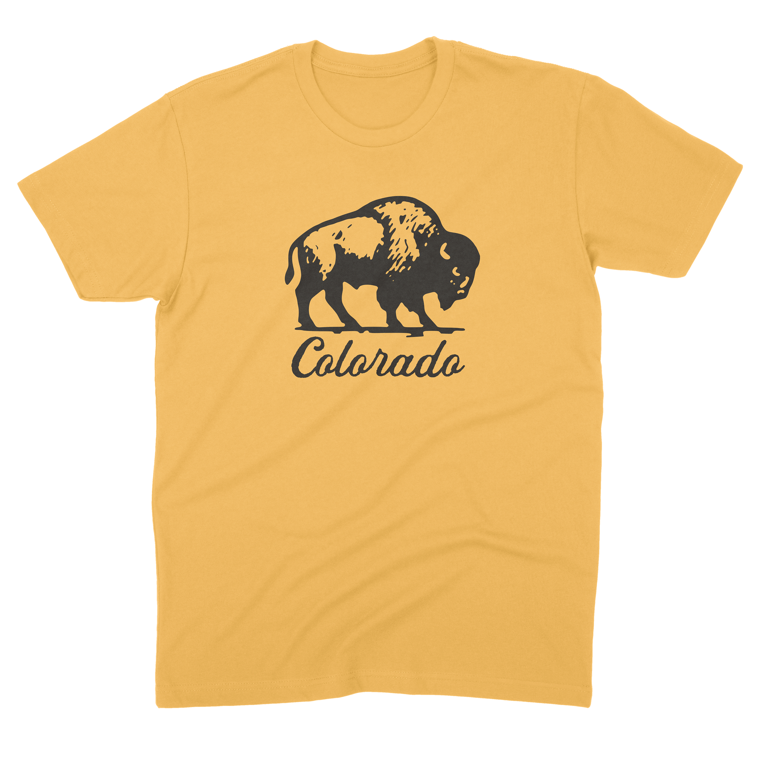 Colorado Script Buffalo Adult Tee