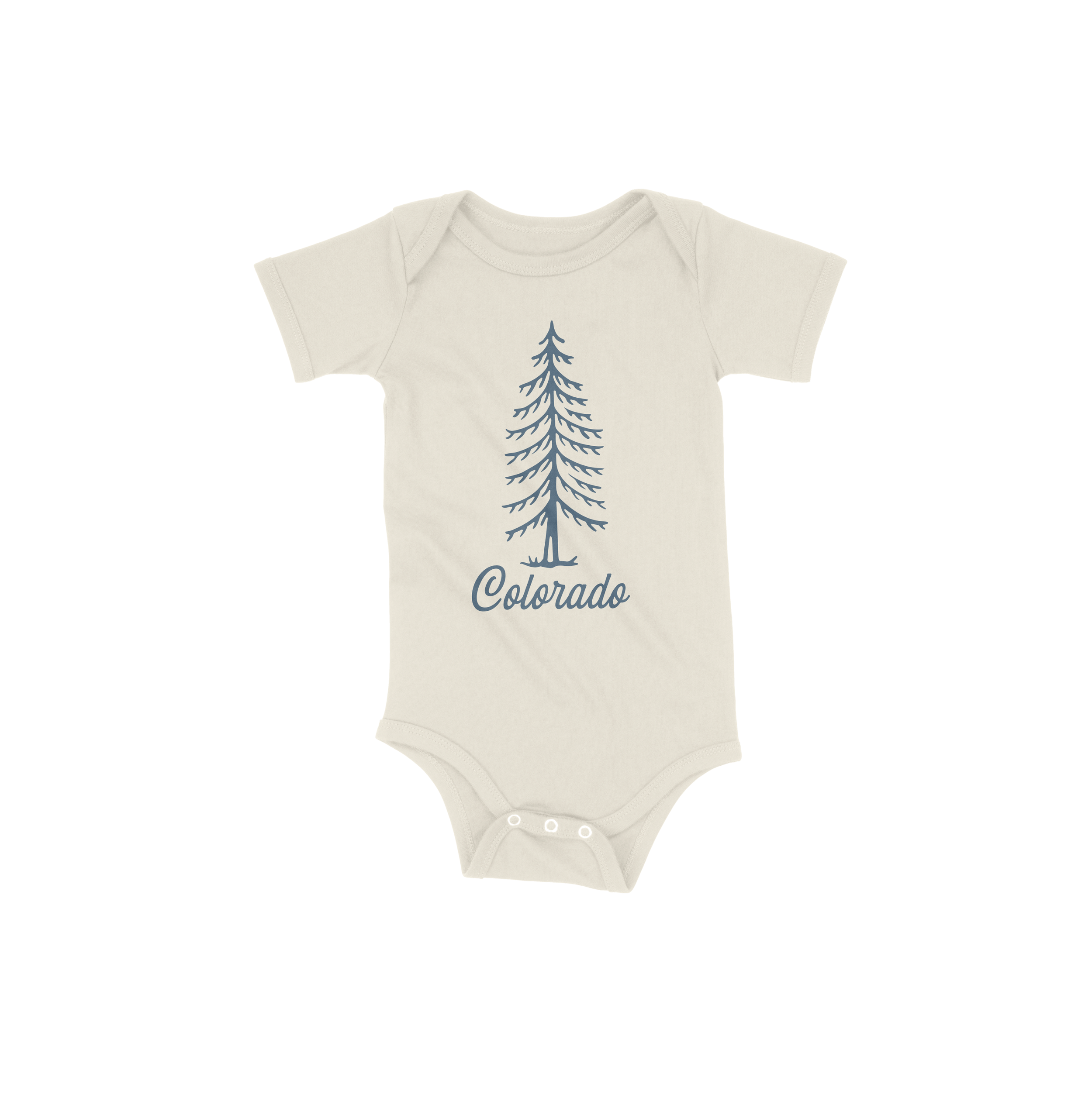 Retro Tree Colorado Baby Onesie