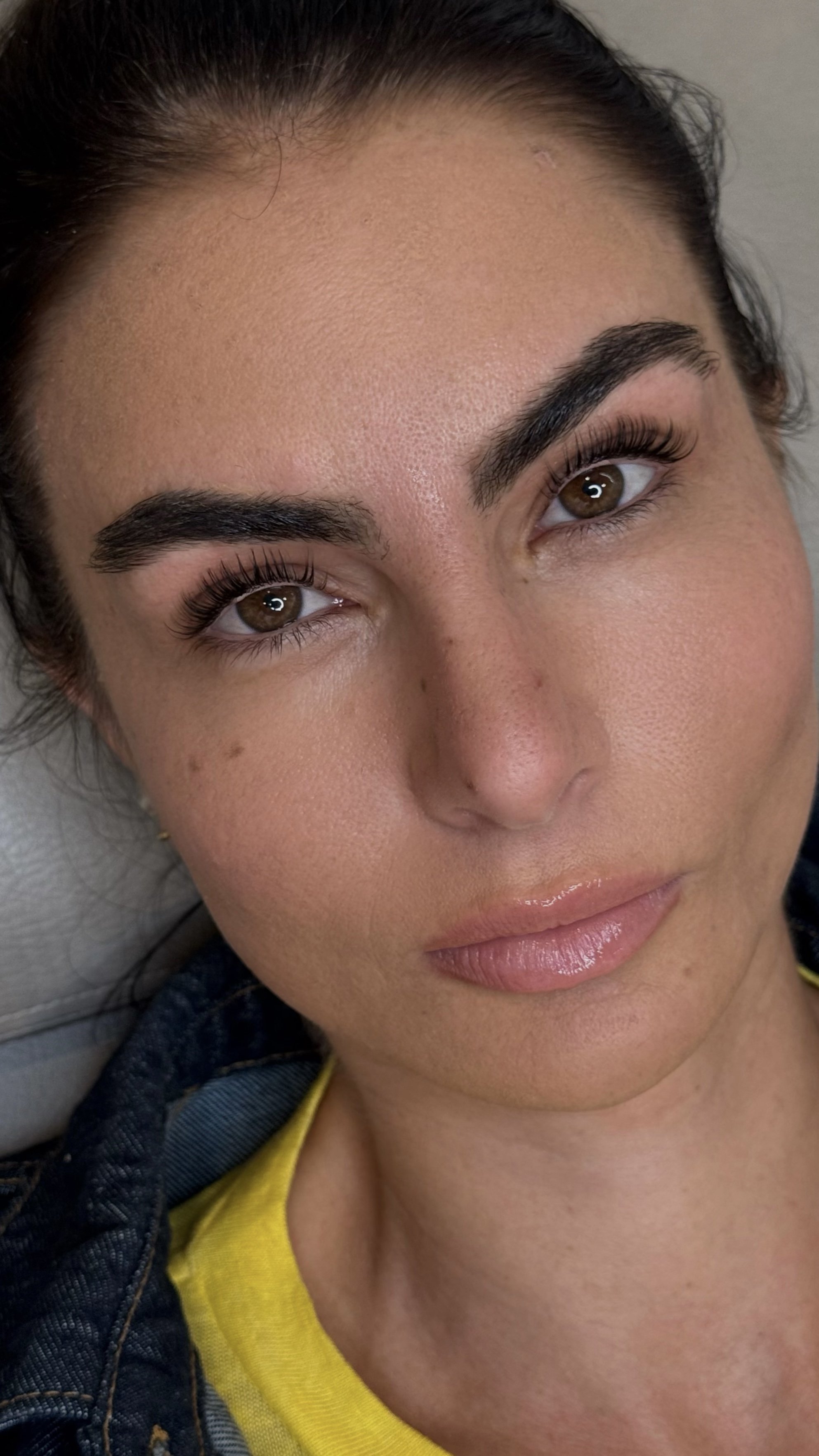 Defined natural lashes after a Korean Lash Lift