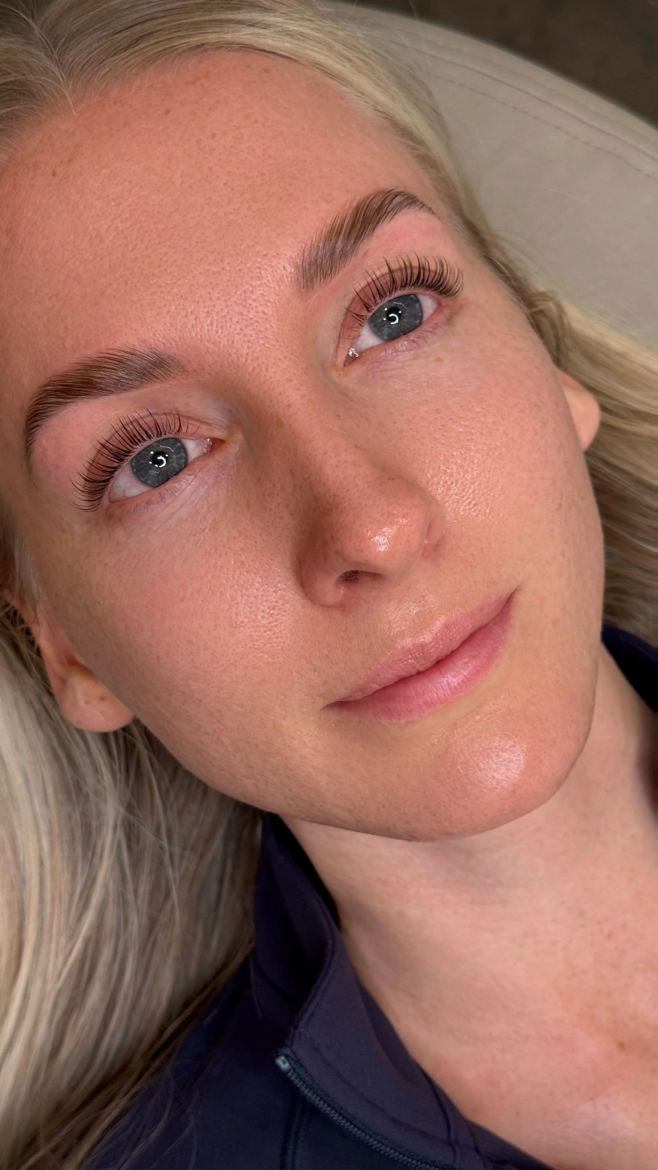 Lash tint and Korean Lash Lift creating fuller, naturally lifted lashes