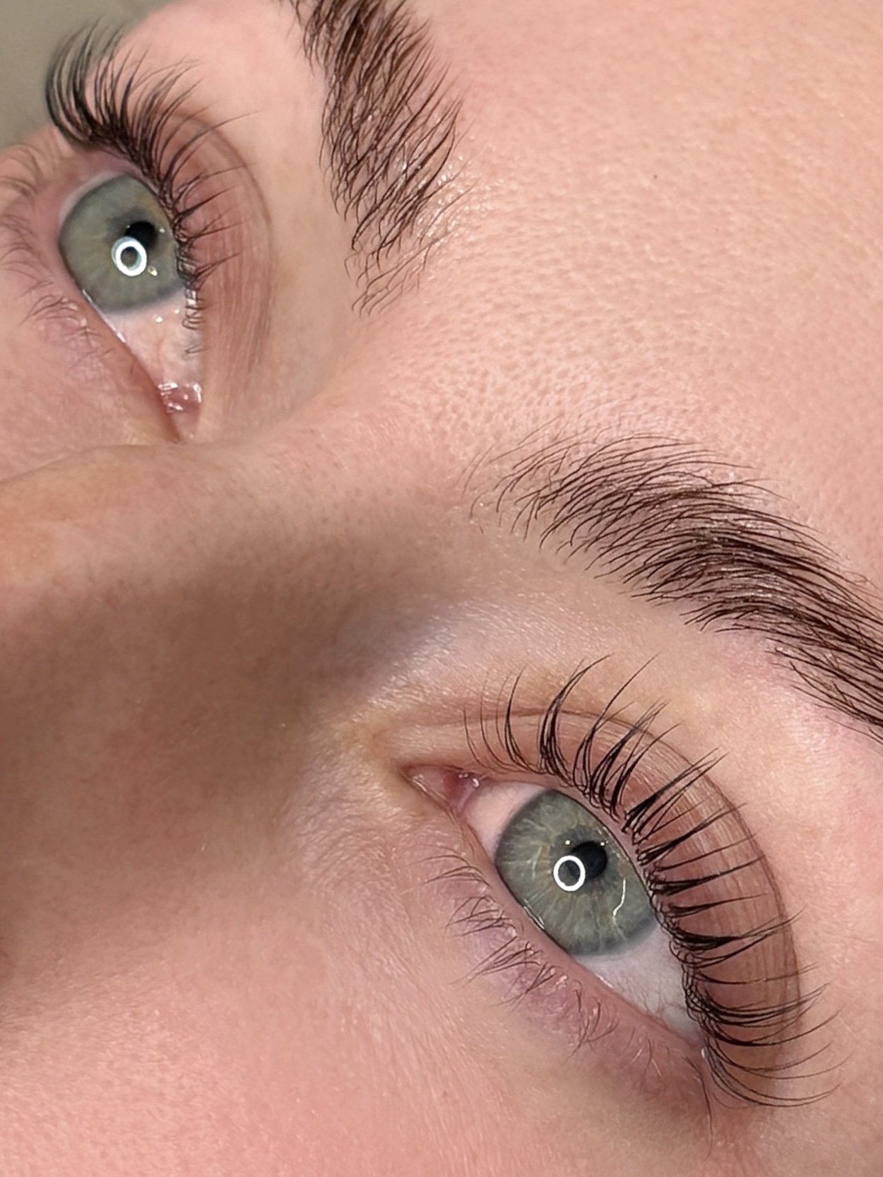 Beautiful and natural results after a Korean Lash Lift at Melt West