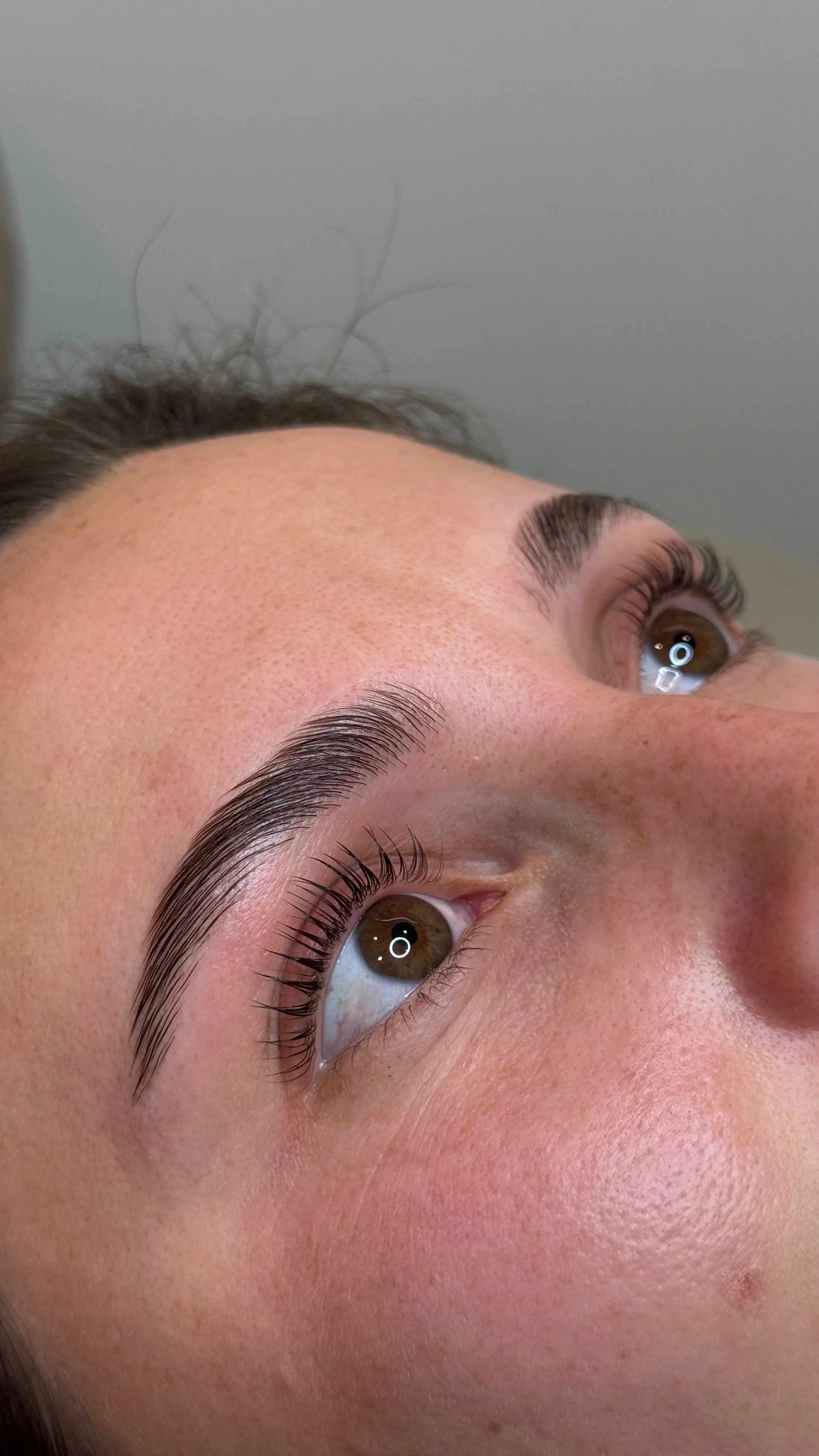 Soft, curled lashes following a Korean Lash Lift treatment