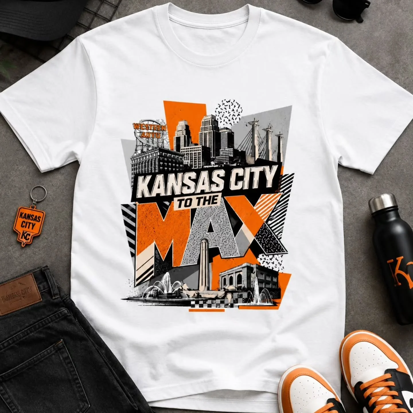 Kansas City style turned all the way up&mdash;because this tee doesn&rsquo;t just rep the city, it takes it to the max. Purchase link in bio!