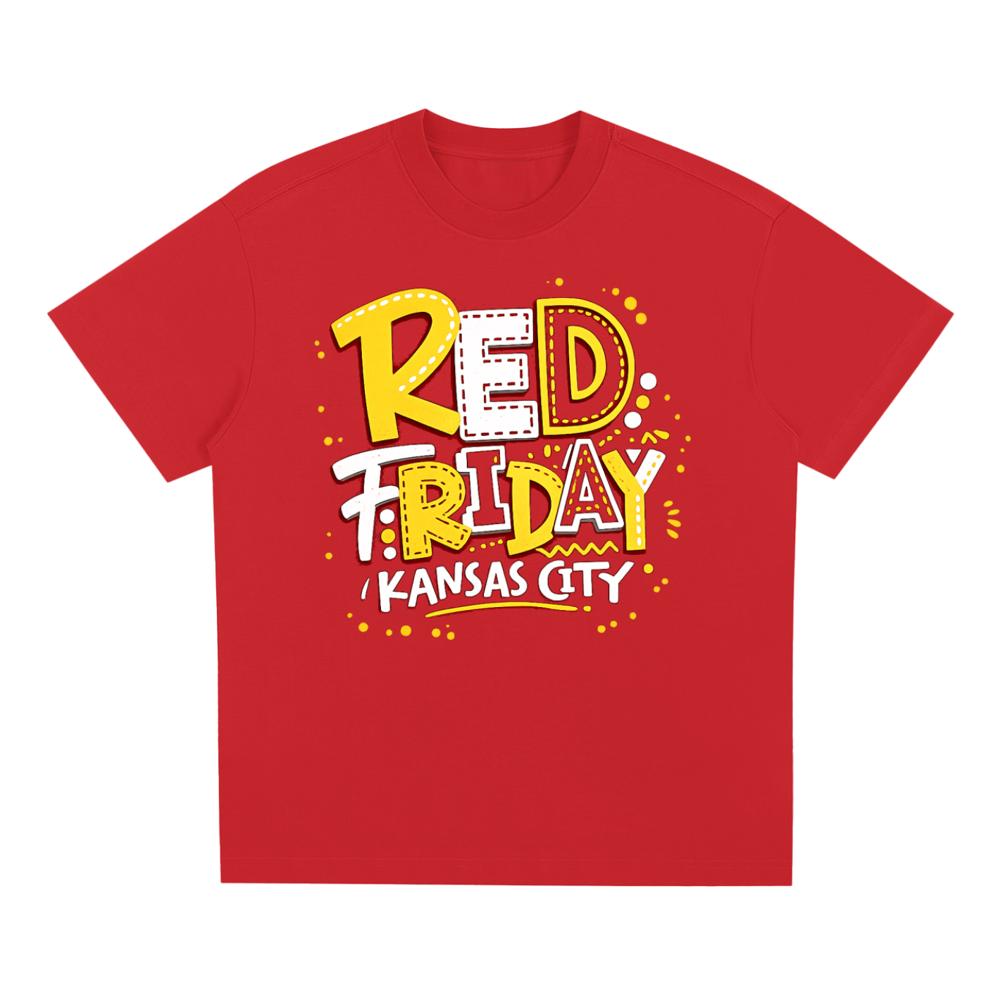 Red Friday Kansas City T-Shirt.  Quick-Dry Cooling T-Shirt