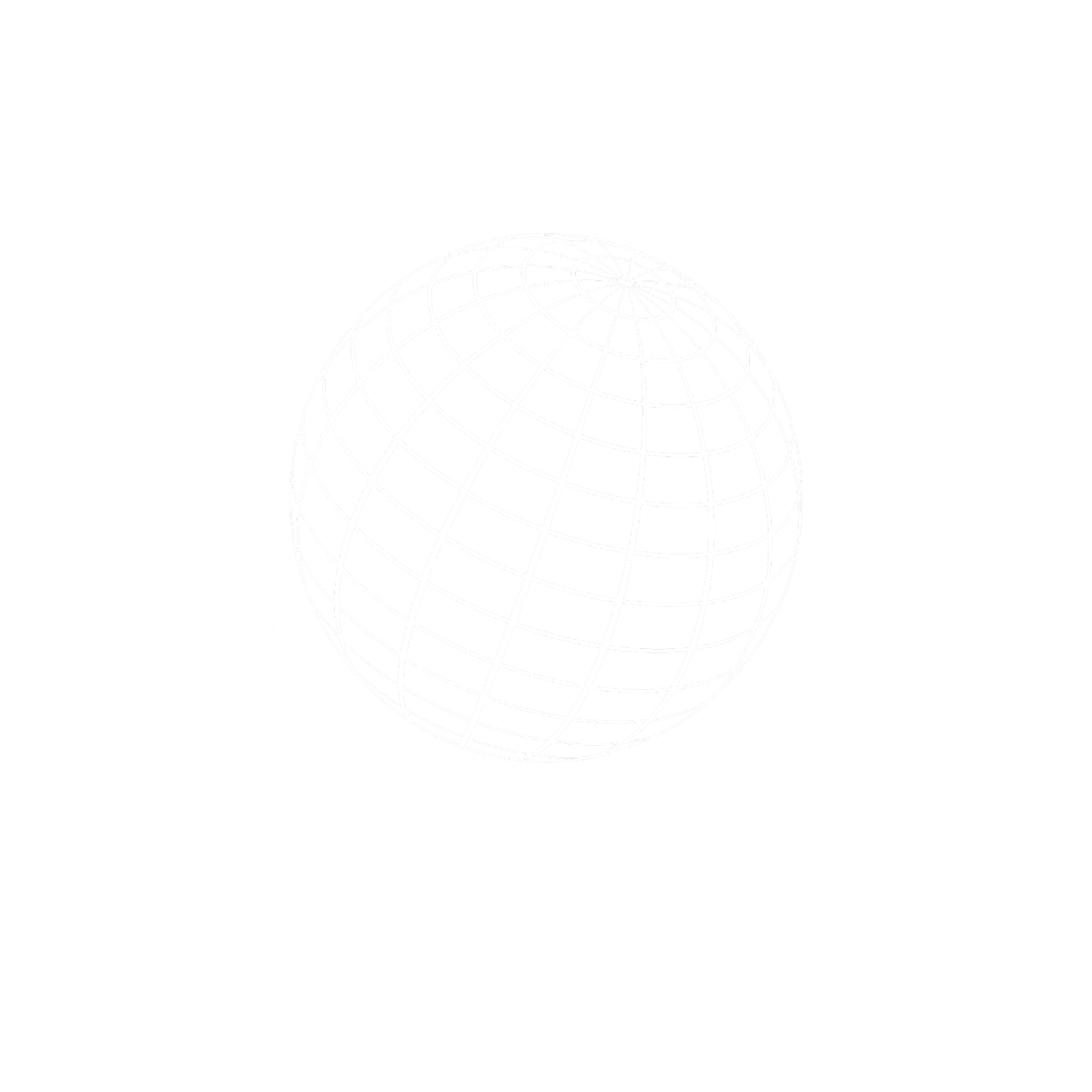 Wireframe globe on black background