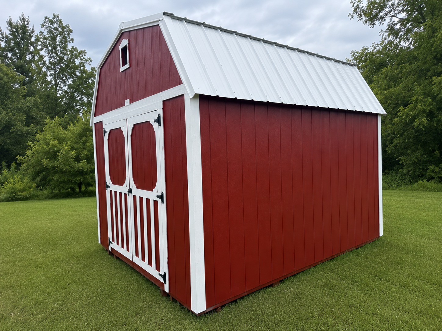 10' x 12' Red Lofted Barn