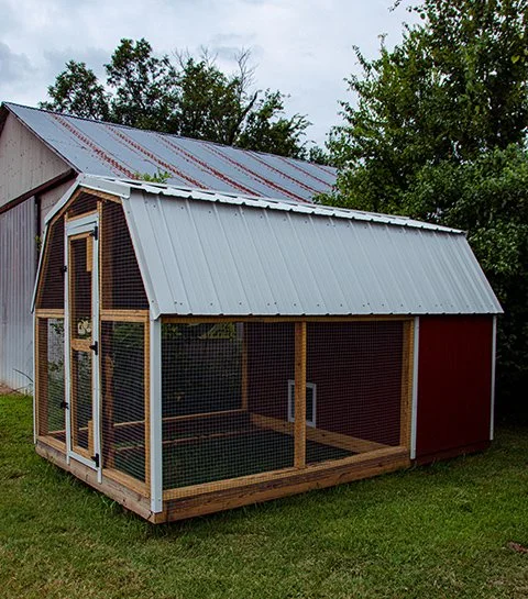 8' x 12' Chicken Coop with Enclosed Run