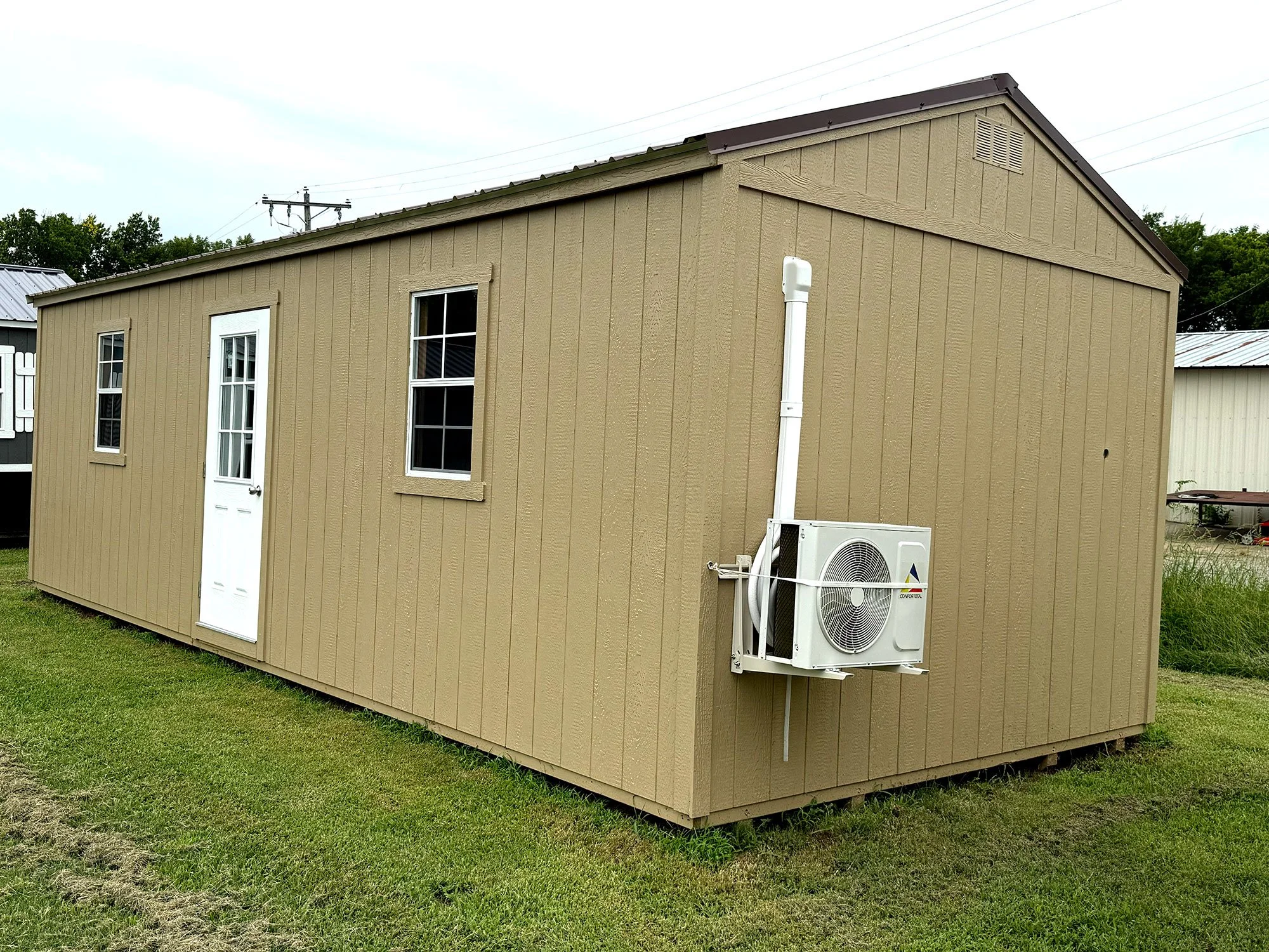 12' x 28' Utility Building with HVAC and Electrical Outlets