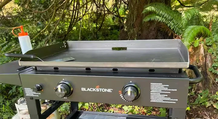 The high end grill makes camp cooking next-level.