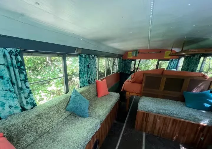 Room for stretching out with a good book or a mapping out the next day trip!