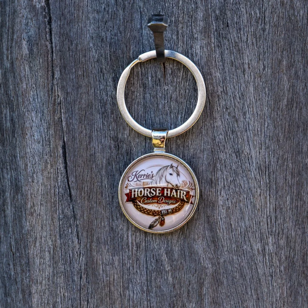 Key ring Kerrie’s Horse hair pendant