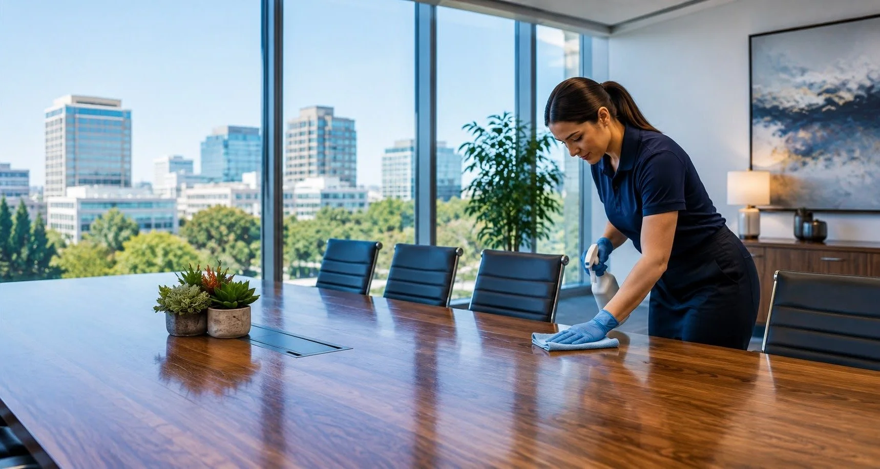 Professional office cleaning service in Sacramento, CA by BrightCore Cleaning Services. Commercial cleaning for offices, workspaces, and businesses.