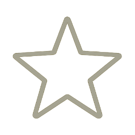 Outline of a five-pointed star.