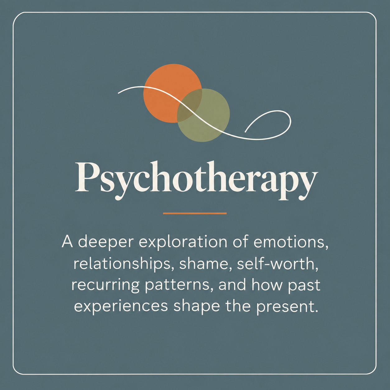 Psychodynamic psychotherapy for adults exploring emotions, shame, self-worth, relationships, and recurring patterns at Calder Psychotherapy & Psychiatry in Central Austin, Texas.