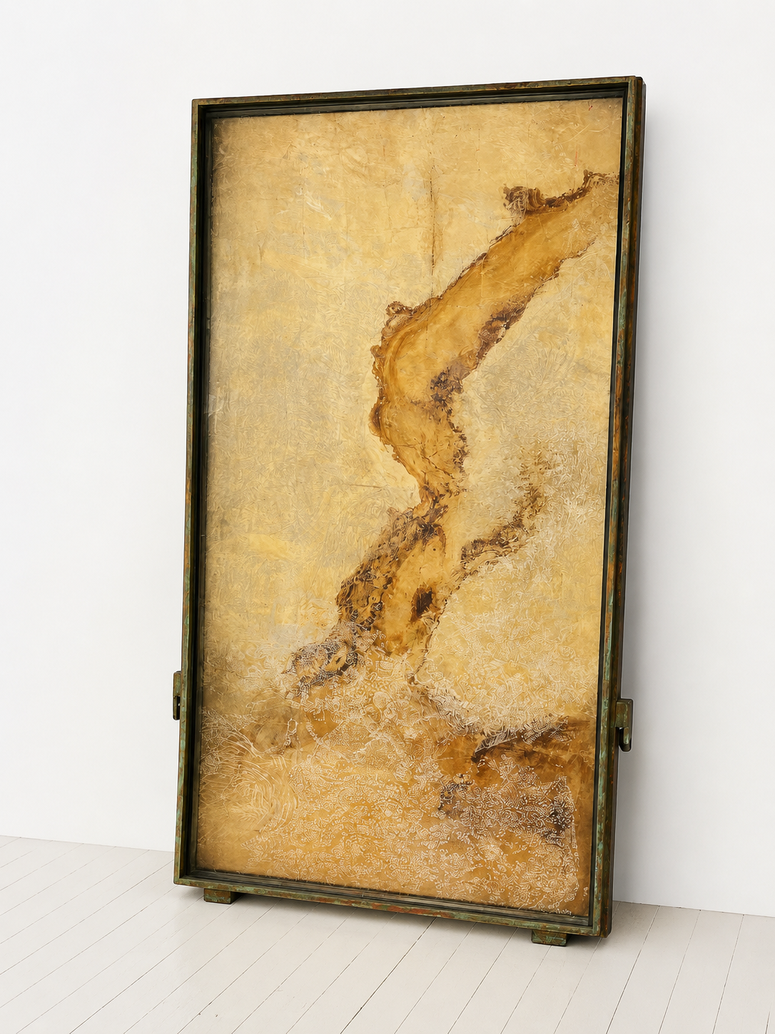 Fog Coming In

Sumi and Walnut In on Wood with 3 Layers of Hand Etched Plexiglass in Artist Built Frame
104" x 56" x 21"
2020 - 2026