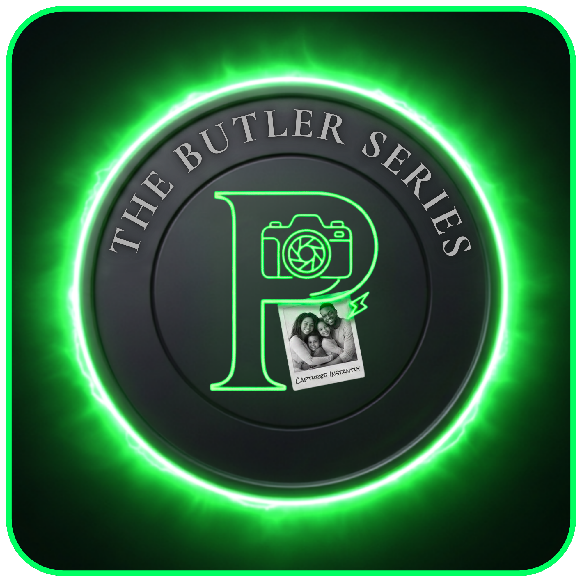 The Butler Series - Photo Butler interface showing high-resolution digital memory archiving.