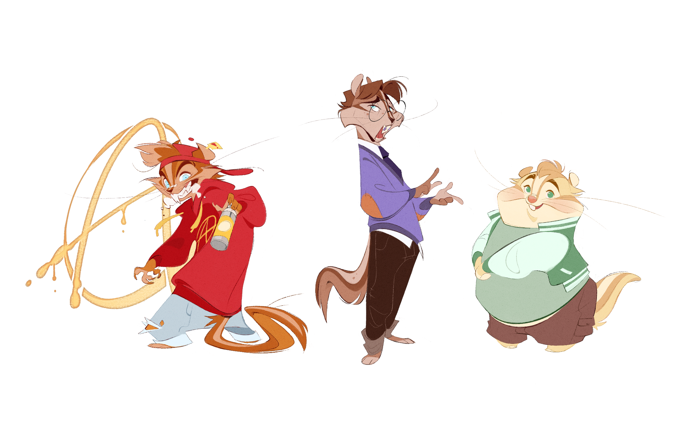 chipmunks lined up.png