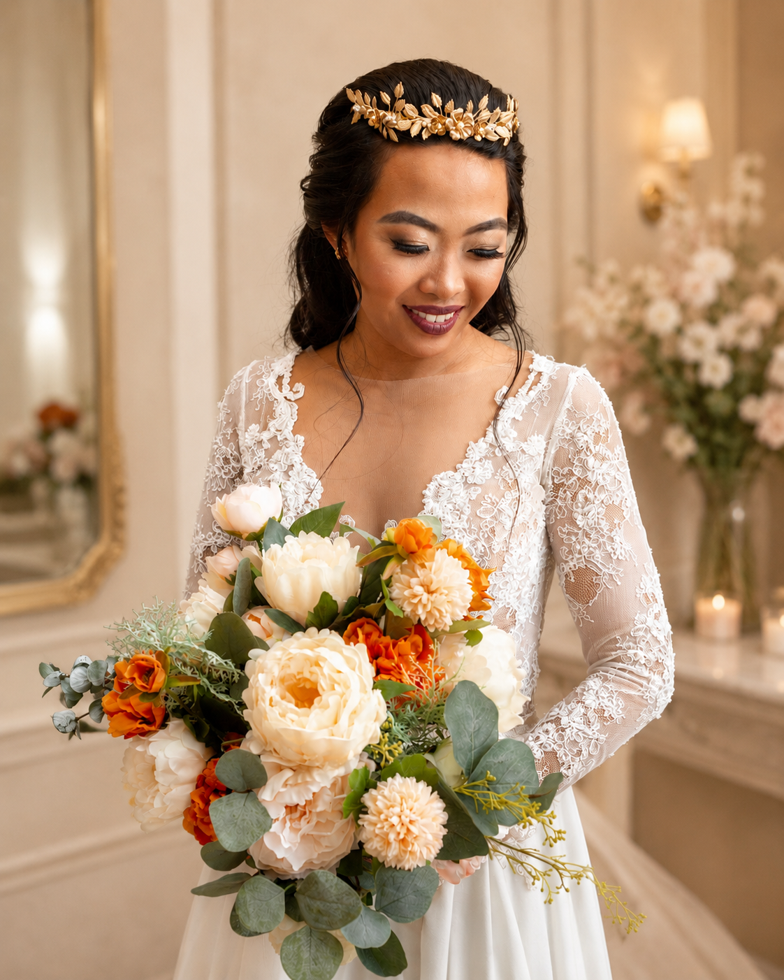 Western Bridal Makeup and Hair