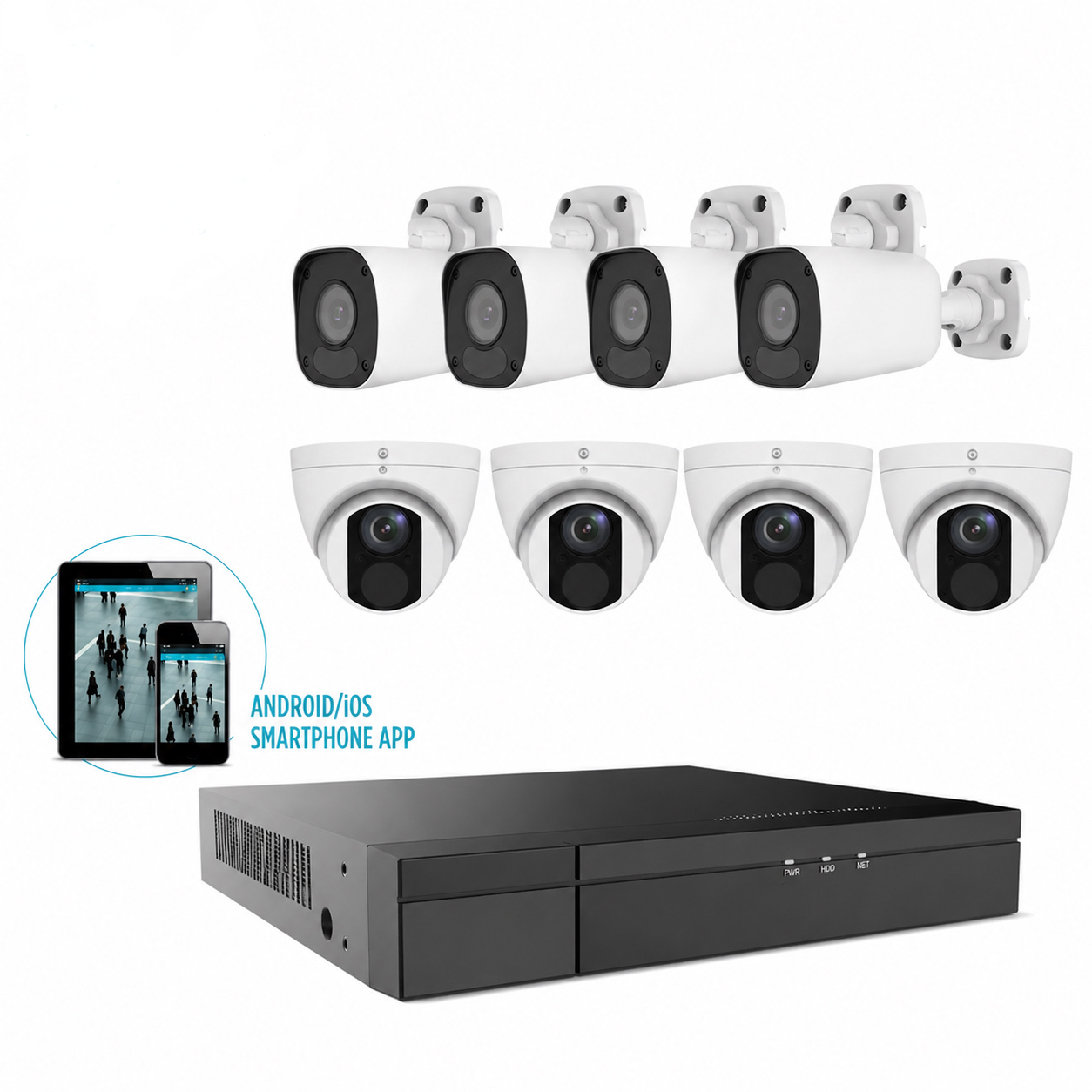 Alibi Vigilant Flex Series - 8 Camera NVR Security System