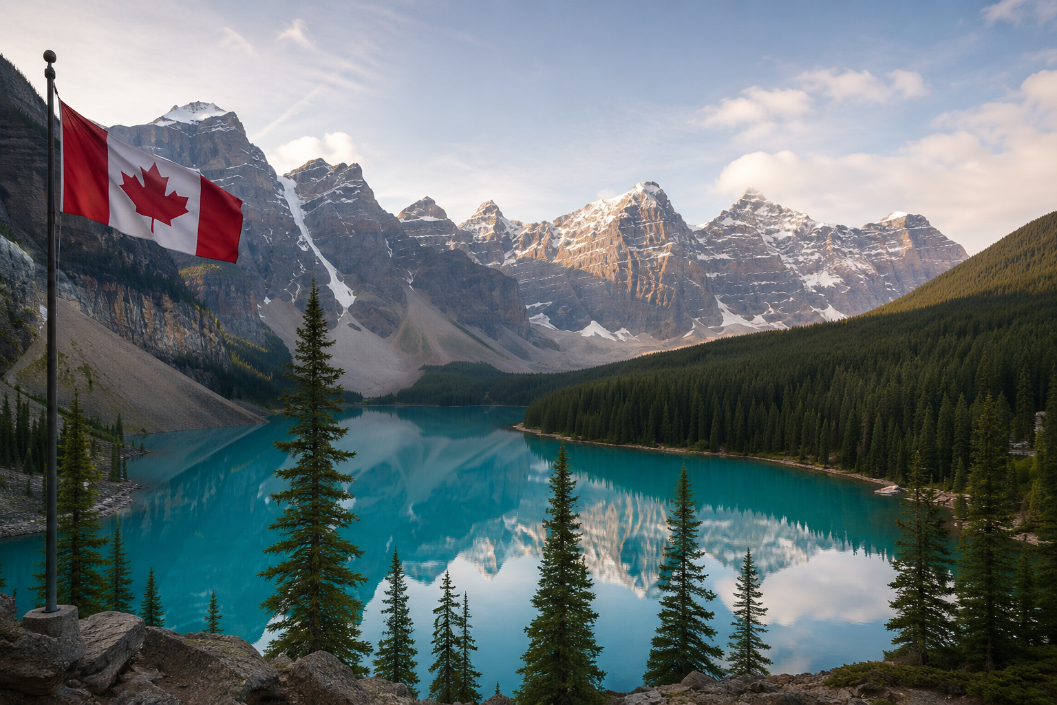 Canadian mountain lake landscape representing BWRT Canada