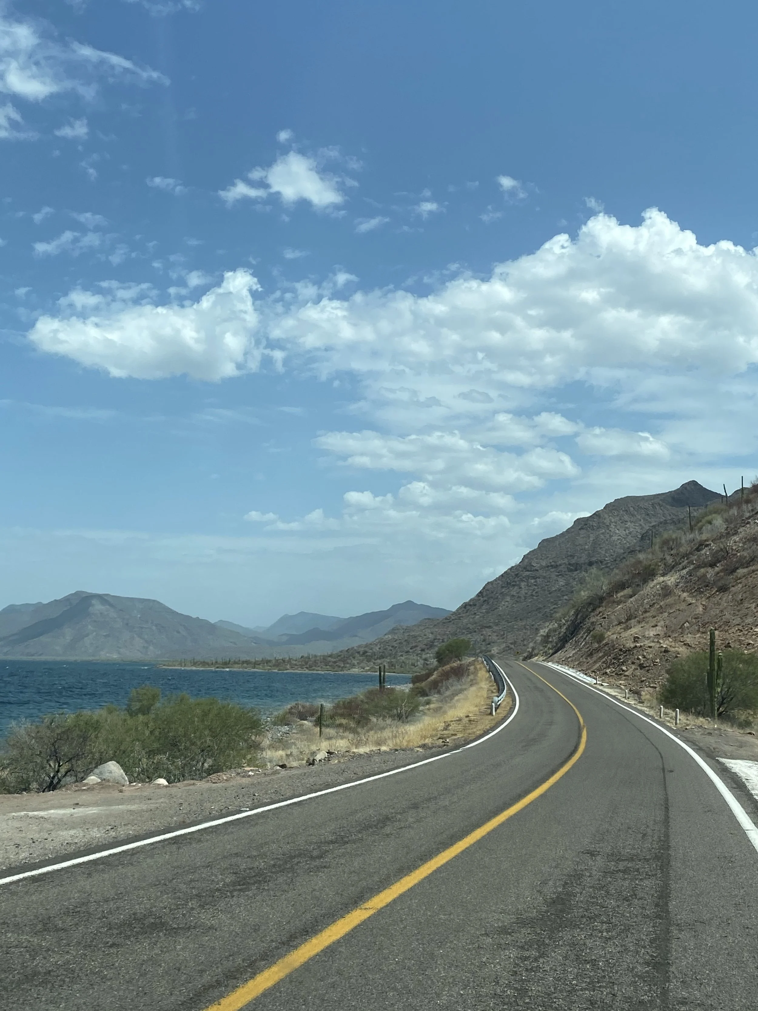 baja sur california, mexico - nearing mulegé