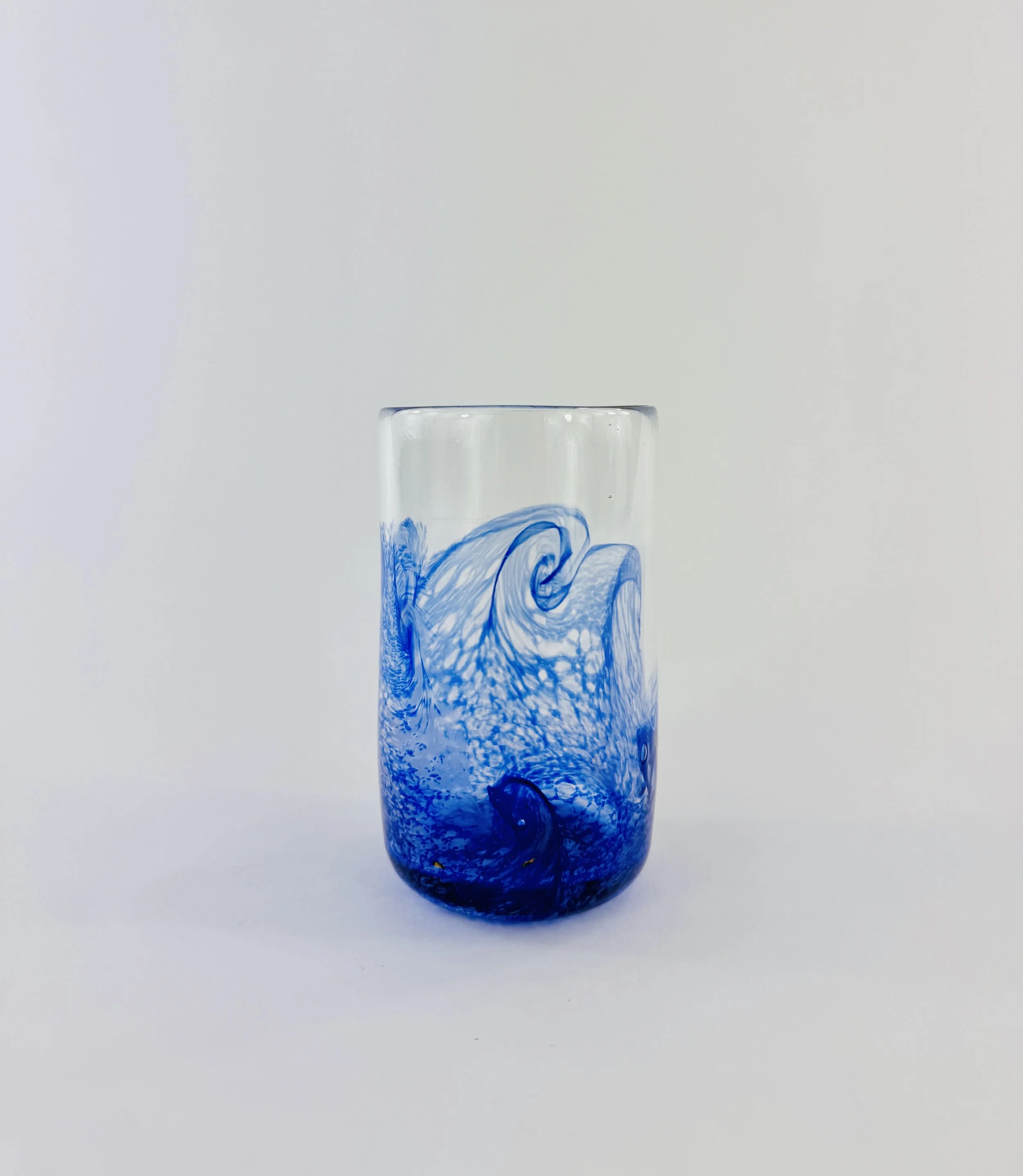 Blue and Lavender Swirl Cup