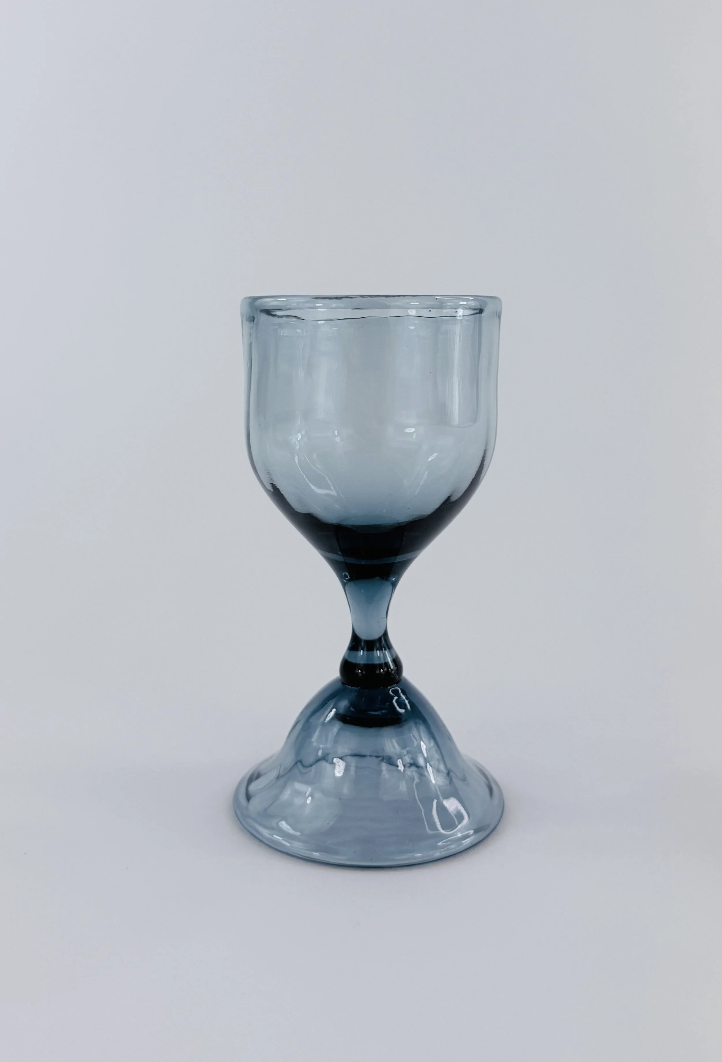Blue Ridged Goblet